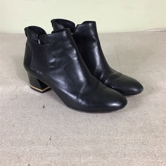 Vero Cuoio Signature black leather ankle bootie Women’s Size 8.5 - Picture 5 of 10